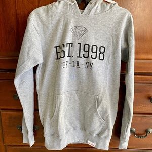 Diamond Supply Co gray sweatshirt / hoodie